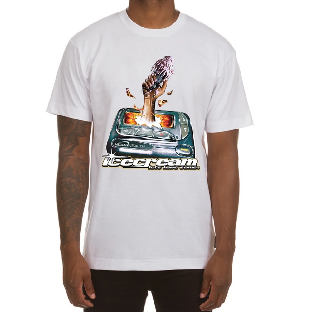 Icecream Men's White Graphic T-Shirt